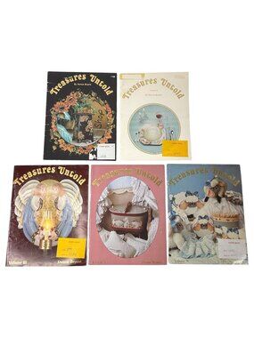 5 Treasures Untold Craft Books By Donna Bryant Volumes I-V Tole Painting Pattern